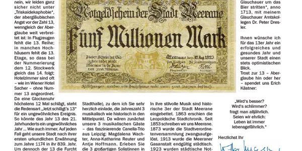 Meerane-Neujahrsempfang-Ankündigung